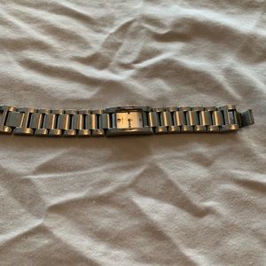 Silver Toned Fossil Wide Band watch